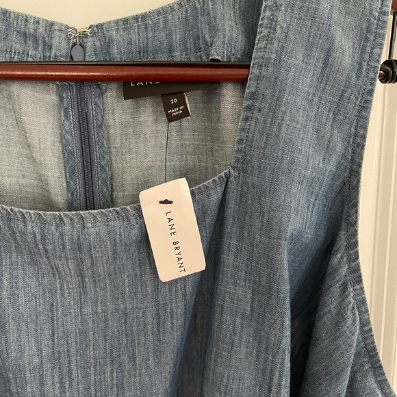 Lane Bryant Chambray Denim Jumpsuit - Picture 10 of 11
